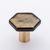 Hexagon Irid Gold Black Knob with Sb Base K-1703-SB