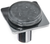 Geometric Geomtric Round Slate Grey on Square Knob M-1301