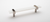 Adjustable 7'' White Pull with Satin Nickel Base P-1901-7-SN