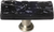 Skinny Glacier Black Long Knob with Satin Nickle Base SLK-213-SN