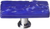 Skinny Glacier Deep Cobalt Blue Long Knob with Polished Chrome Base SLK-221-PC