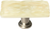 Skinny Glacier Pale Yellow Long Knob with Satin Nickel Base SLK-222-SN
