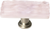 Skinny Glacier Rose Long Knob with Satin Nickel Base SLK-228-SN