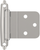 Functional Hardware 3/8'' Inset Self Closing Face Mount Cabinet Hinge - 1 Pair BPR3428 Functional Hardware 3/8'' Inset Self Closing Face Mount Cabinet Hinge - 1 Pair BPR3428