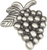 Nature Vineyard Grapes Knob 2'' Pewter 2173-NO
