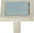 Spa Blue Square Knob 1 3/8'' Brushed Nickel 230-BLU-BRN