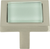 Spa Green Square Knob 1 3/8'' Brushed Nickel 230-GR-BRN
