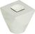 Crystal Square Knob 1'' Matte Chrome 3195-MC Crystal Square Knob 1'' Matte Chrome 3195-MC