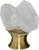 Gemstone Hardware Cabinet Knob with Double Crystal Quartz Points DCQP.04