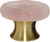 Rose Quartz Worry Stone Cabinet Knob WY.RSQZ.04 Rose Quartz Worry Stone Cabinet Knob WY.RSQZ.04