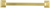 Forge Collection Pull 6-5/16'' cc Brushed Golden Brass Finish H076703-BGB