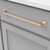 Forge Collection Pull 12'' cc Brushed Golden Brass Finish H076706-BGB