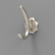 Karat Collection Hook 1-1/4'' cc Satin Nickel Finish H077848SN