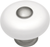 Tranquility Collection Knob 1-1/4'' Diameter Satin Nickel with White Finish P222-SN