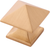 Studio Collection Knob 1-1/4'' Square Brushed Golden Brass Finish P3015-BGB