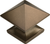 Studio Collection Knob 1-1/4'' Square Veneti Bronze Finish P3015-VBZ