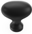 Williamsburg Collection Knob 1-1/4'' X 13/16'' Matte Black Finish P3054-MB
