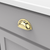Williamsburg Collection Cup Pull 3'' cc Polished Brass Finish P3055-PB