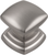 Euro-Contemporary Collection Knob 1-1/4'' Square Stainless Steel Finish P3181-SS