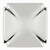 Bridges Collection Knob 1-3/16'' Square Chrome Finish P3230-CH