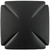 Bridges Collection Knob 1-3/16'' Square Matte Black Finish P3230-MB