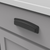 Bridges Collection Cup Pull 3'', 3-3/4'' & 5-1/16'' (128mm) cc Matte Black Finish P3234-MB