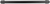 Bridges Collection Pull 8-13/16'' cc Matte Black Finish P3237-MB