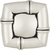 Bamboo Collection Knob 1-1/4'' Square Satin Antique Silver Finish P3443-SAS