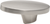 Luna Collection Knob Oval 1-5/8'' x 15/16'' Satin Nickel Finish P3445-SN