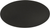 Luna Collection Knob Oval 1-5/8'' x 15/16'' Matte Black Finish P3446-MB
