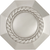 Ravel Collection Knob 1-3/16'' x 1-3/16'' Satin Nickel Finish P3453-SN