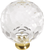 Crystal Palace Collection Knob 1-3/8'' Diameter Crysacrylic with Polished Brass Finish P35-CA3