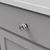 Midway Collection Knob 1-1/4'' Diameter Crysacrylic with Matte Black Finish P3709-CAMB Midway Collection Knob 1-1/4'' Diameter Crysacrylic with Matte Black Finish P3709-CAMB