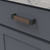Fuse Collection Pull 5-1/16'' cc Matte Black with Walnut Finish B076620WN-MB