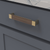 Fuse Collection Pull 6-5/16'' cc Brushed Golden Brass with Walnut Finish B076710WN-BGB