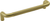 Verge Collection Pull 5-1/16'' cc Brushed Golden Brass Finish B076873-BGB