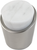 Firenze Collection Knob 1-1/4'' diam White Marble with Satin Nickel Finish B077038MW-SN