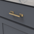 Brownstone Collection Pull 3'' & 3-3/4'' cc Brushed Golden Brass Finish B077461-BGB