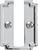 Pebble Collection Knob 1-3/4'' x 1-1/2'' Polished Nickel Finish B079711-14