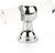 Lumiere Transitional T-Knob, Adjustable Clear Acrylic, Polished Chrome, 2'' 411-26
