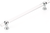 Lumiere Transitional Appliance Pull, NON-Adjustable Clear Acrylic, Polished Chrome, 12'' cc 412-26