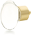 City Lights Oval Glass Knob, Satin Brass, 1-3/4'' dia 60-SB