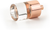 City Lights Cylinder Glass Knob, Polished Rose Gold, 7/8'' dia 74-PRG