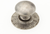 Sunburst Round Knob with Backplate, Silver Antique, 1-1/4'' dia 970-SA