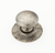 Sunburst Round Knob with Backplate, Silver Antique, 1-1/4'' dia 970-SA
