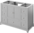 Addington 48'' Grey Vanity, Black Granite Vanity Top, undermount rectangle bowl VKITADD48GRBGR
