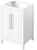 Cade 24'' White Vanity, Black Granite Vanity Top, undermount rectangle bowl VKITCAD24WHBGR