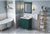 Chatham 30'' Forest Green Vanity, Calacatta Vienna Quartz Vanity Top, undermount rectangle bowl VKITCHA30GNCQR