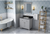 Chatham 36'' Grey Vanity, Black Granite Vanity Top, undermount rectangle bowl VKITCHA36GRBGR