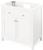 Chatham 36'' White Vanity, Calacatta Vienna Quartz Vanity Top, undermount rectangle bowl VKITCHA36WHCQR